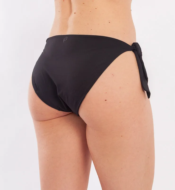 Casagin Slip Bikini slip mestruale assorbente nero fiocchi