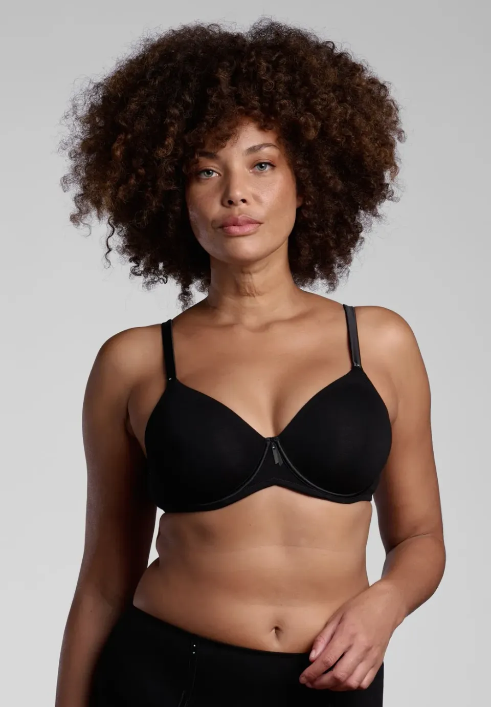 Lepel Belseno Segreto Cotton 351 balconcino nero coppa C cotone