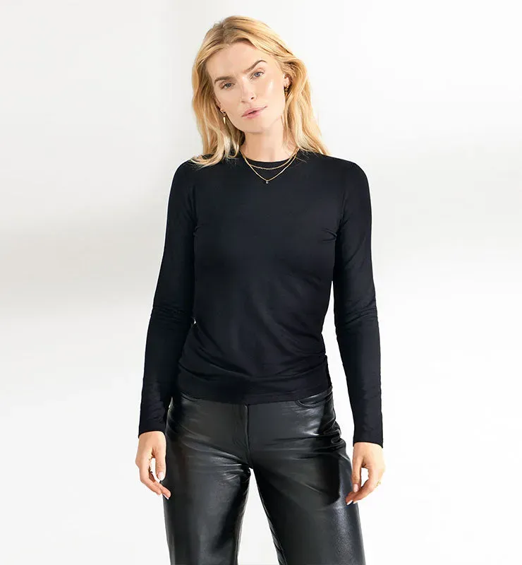 Casagin Maglia Scollo Tondo maglia sabbia viscosa ecovero