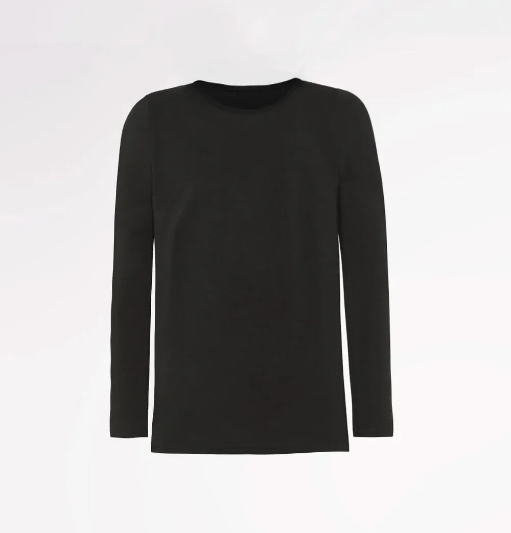 Casagin maglia uomo Tencel Modal nera traspirante