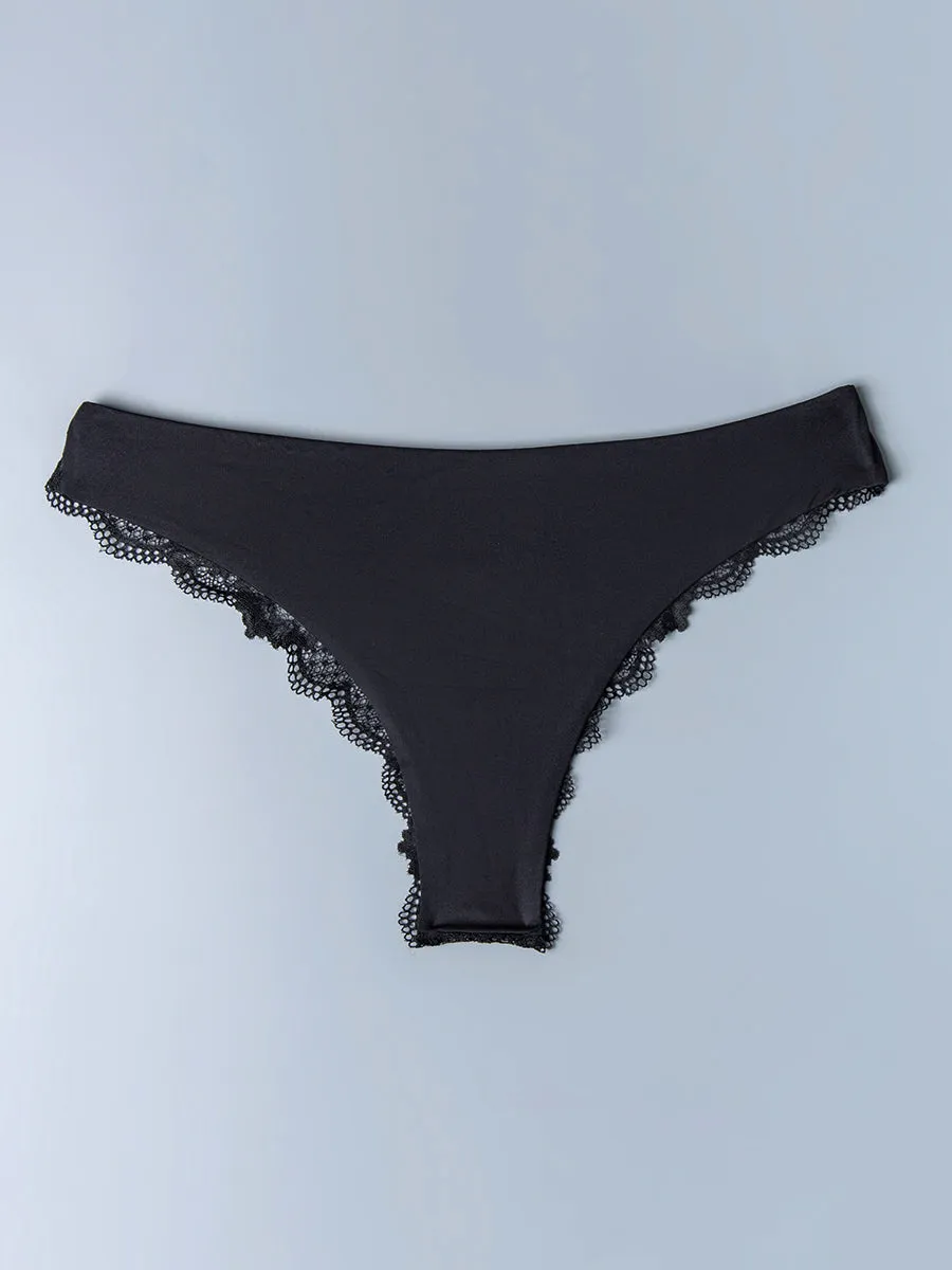 Si'èLei Wonder Lace 2447 brasiliana nera microfibra pizzo