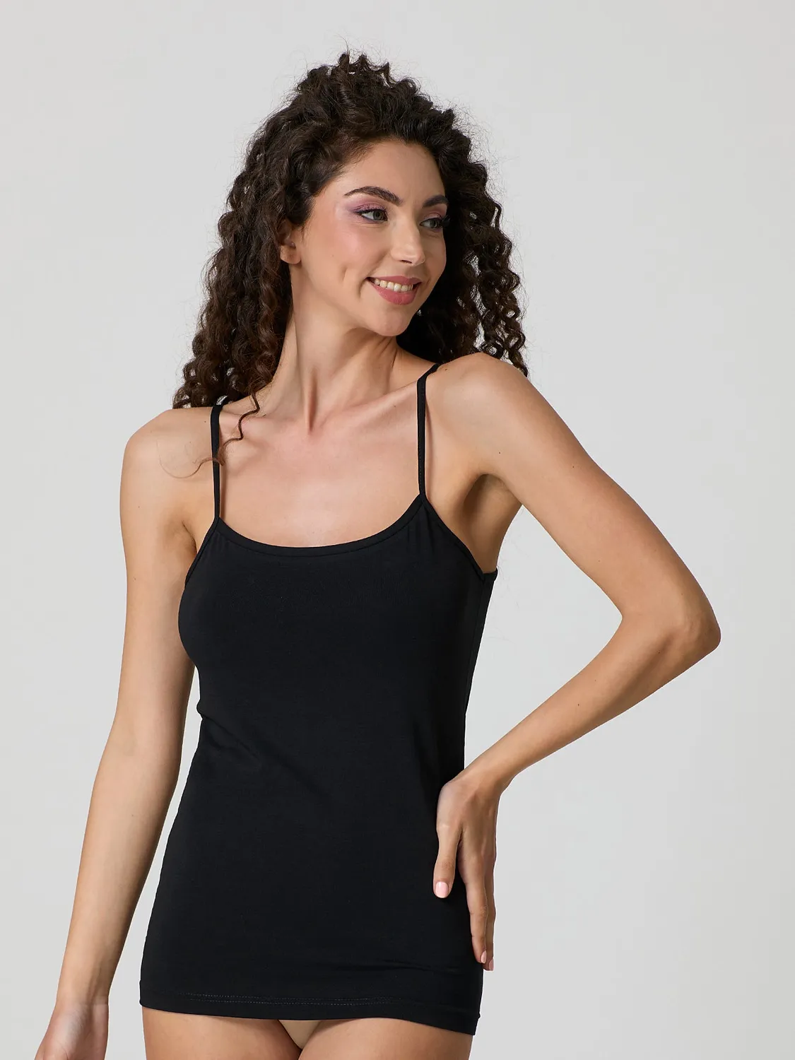 Jadea Basic 4179 top spalline cotone modal donna