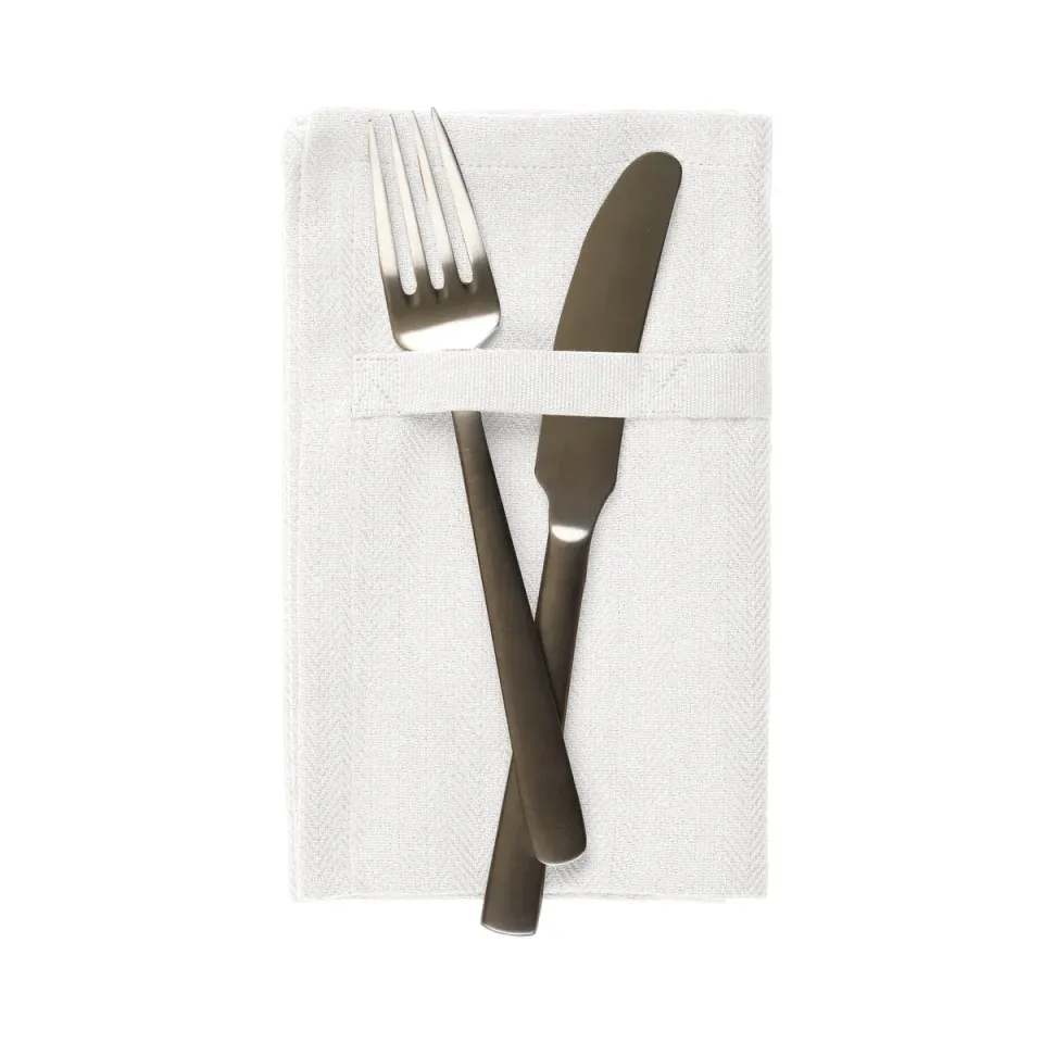 Casagin Tovaglioli Cotone Biologico Bianchi 4 Pezzi