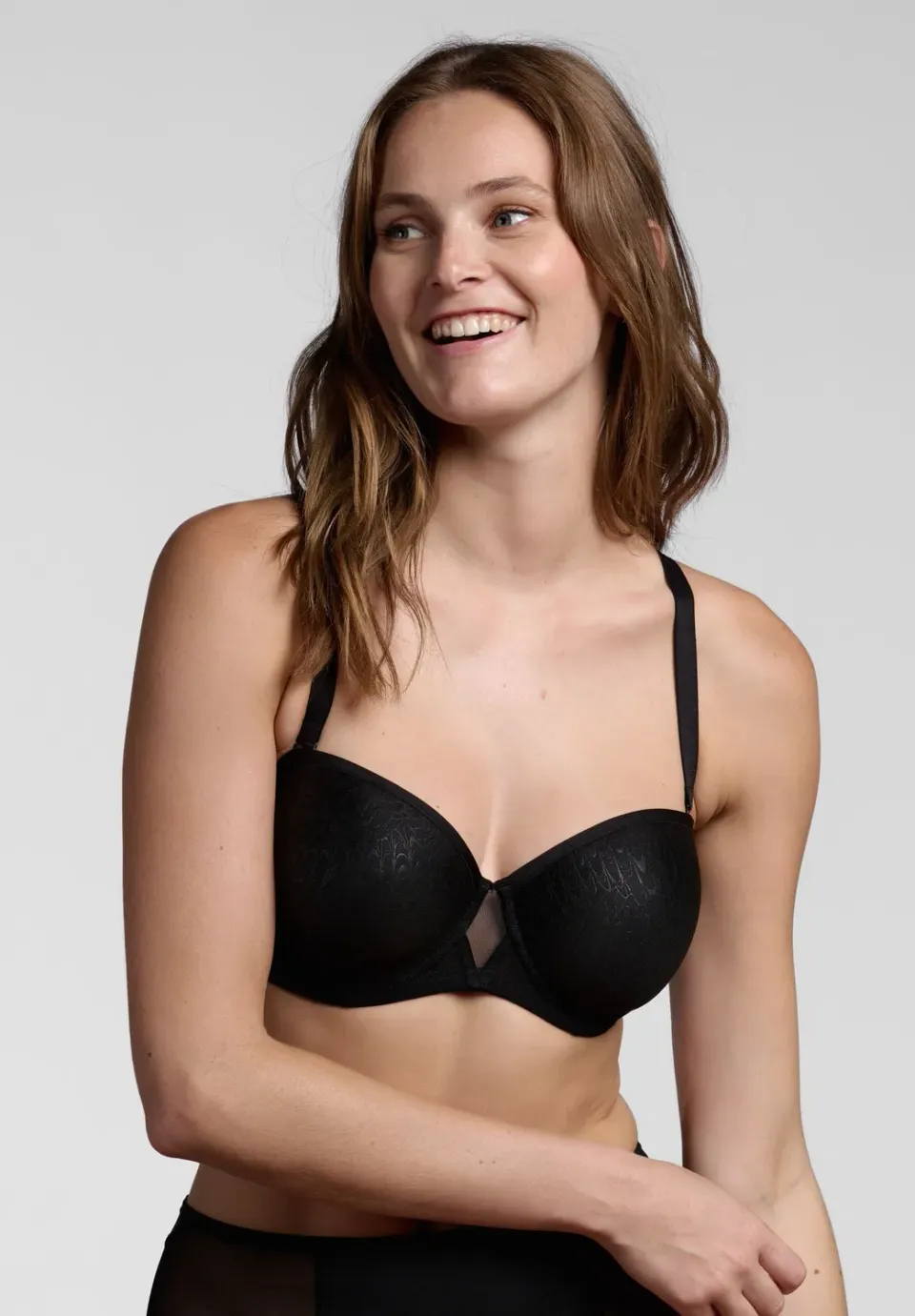 Lepel Moon 805 Reggiseno Fascia Nero Spacer Preformato