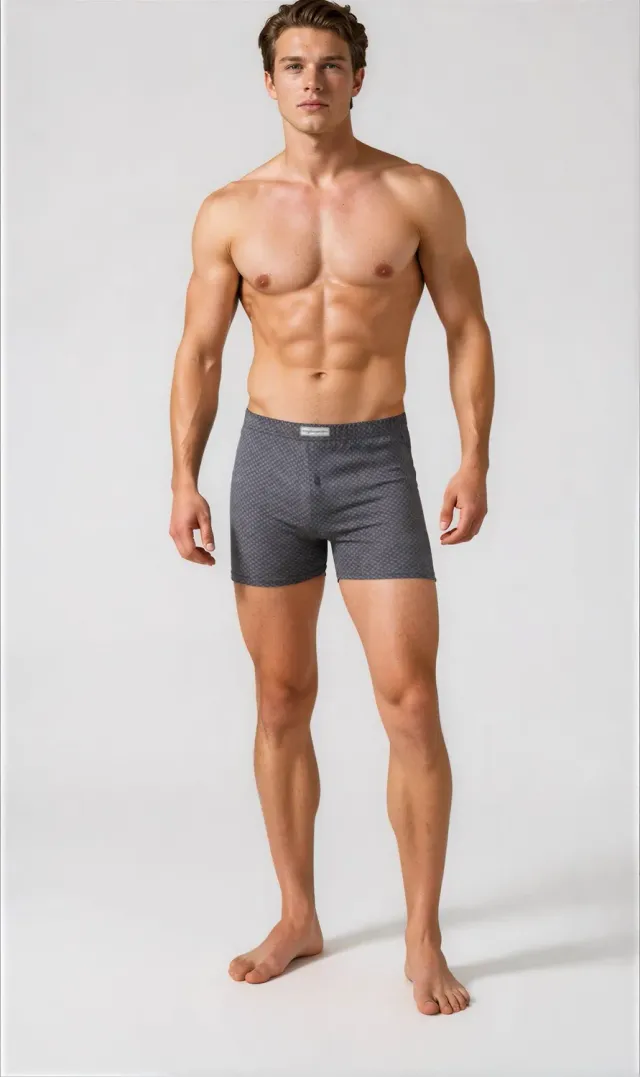 Rossoporpora boxer uomo cotone microfantasia nero