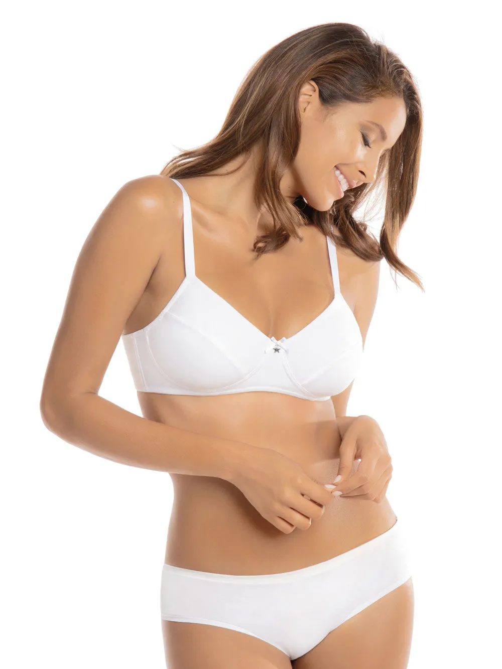 Si'èLei Natural Cotton 1440 reggiseno bianco cotone bio