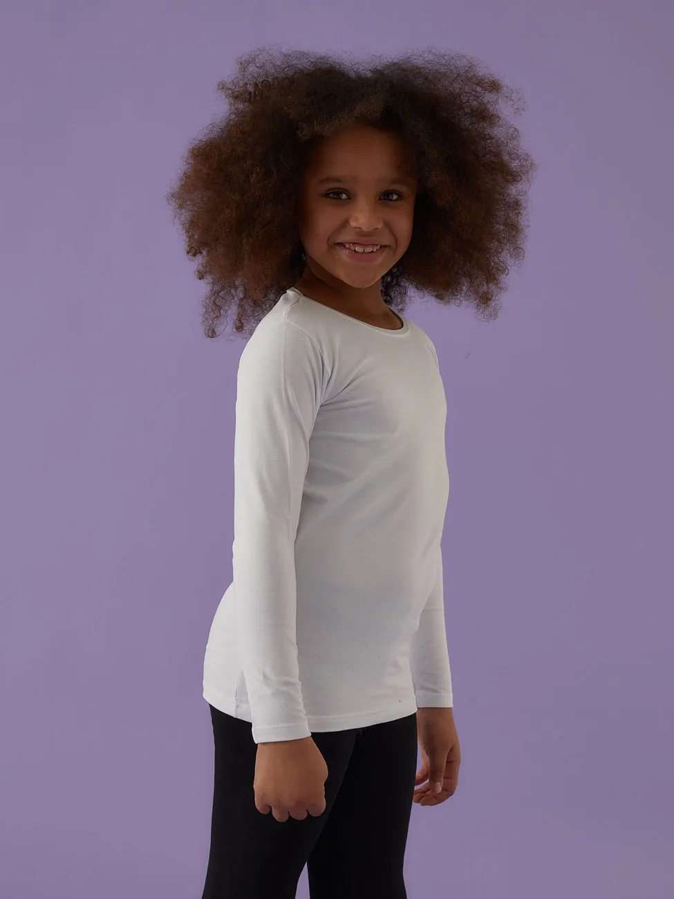 Jadea 263 Maglia Bambina Cotone Manica Lunga Rosa