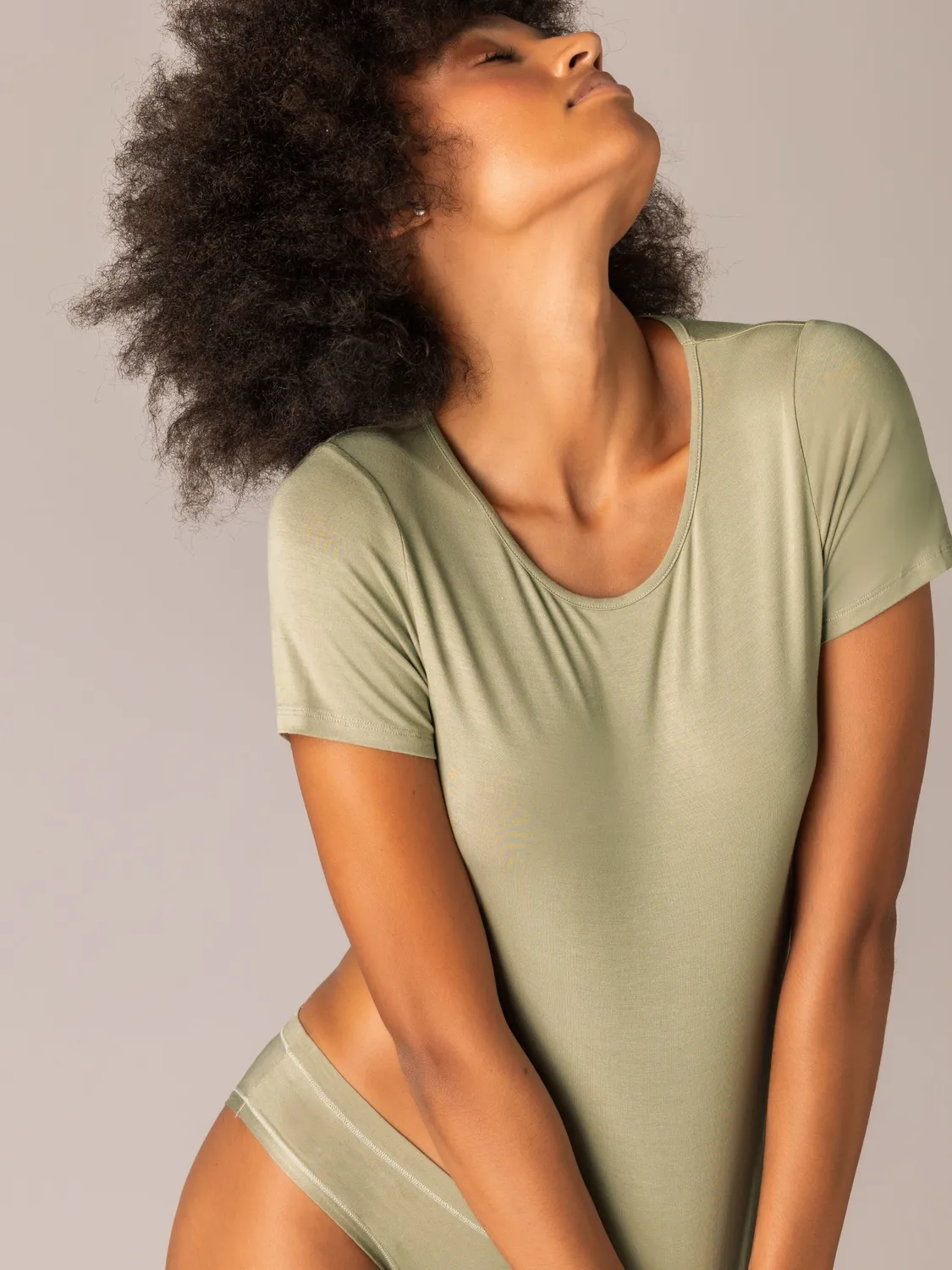 Si'èLei Today 6010 Maglia Verde Militare Modal