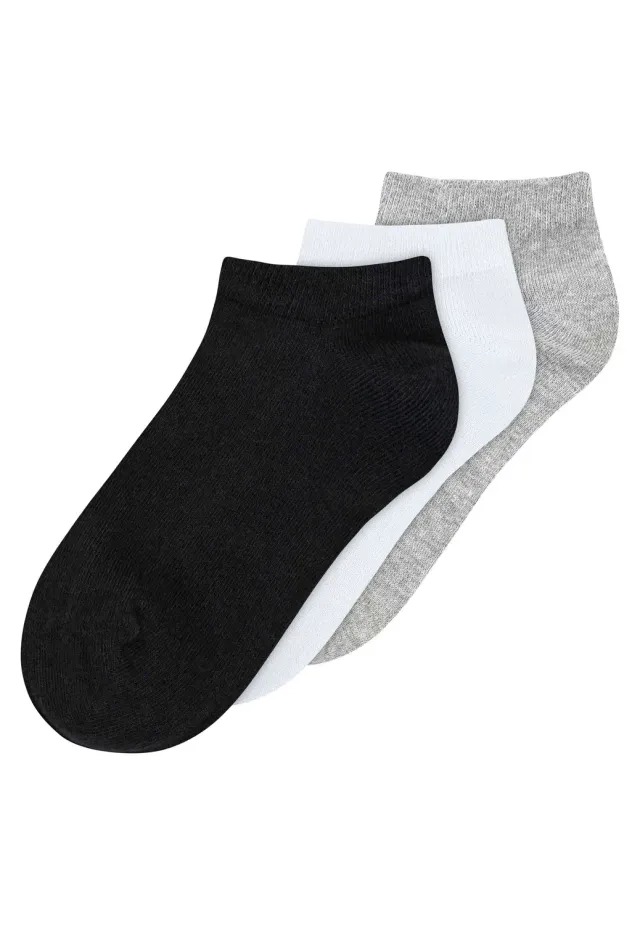 Casagin Calzini Sneaker Cotone Biologico 3 Paia Bianco