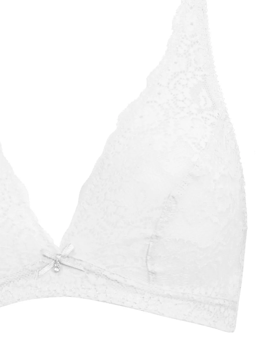Si'èLei Allure 2678 reggiseno triangolo bianco in pizzo