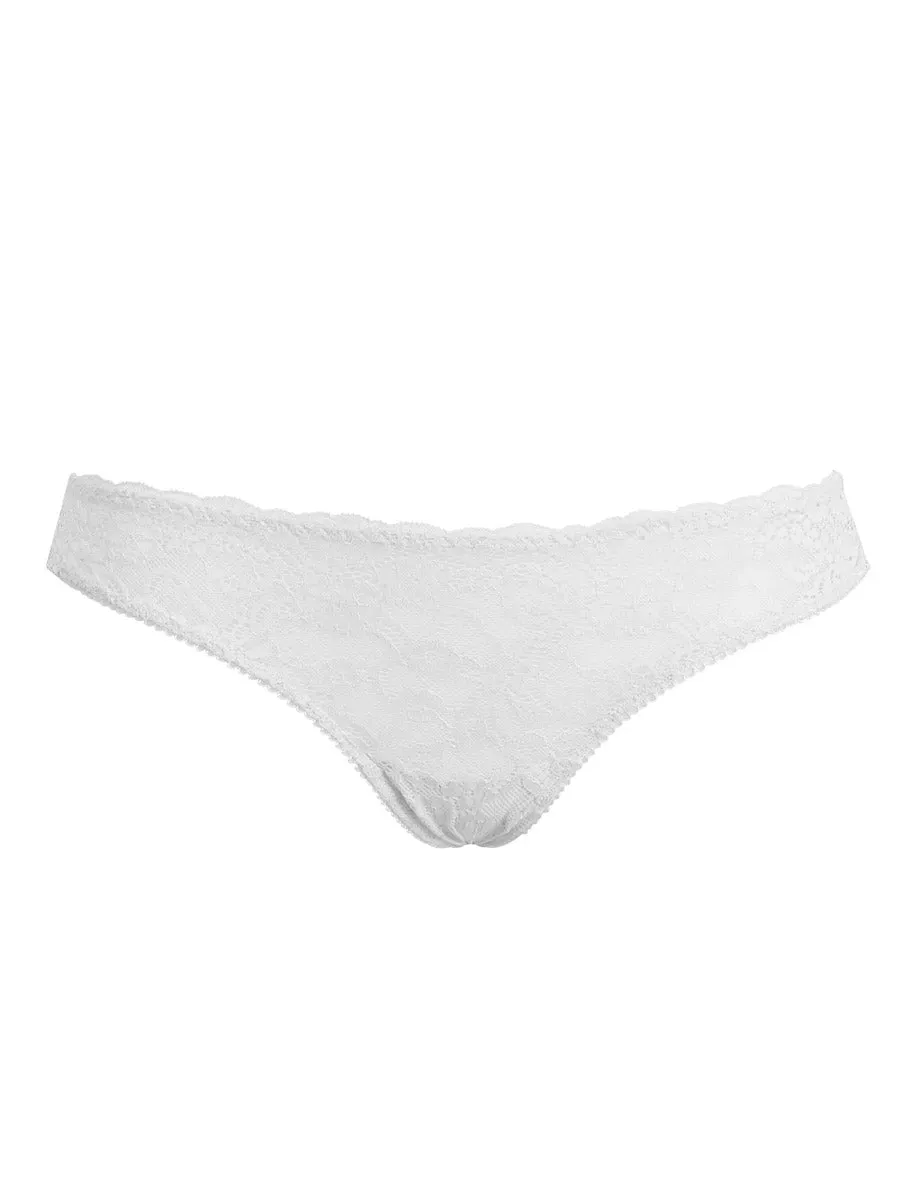 Si'èLei Allure 2677 slip brasiliana bianco in pizzo