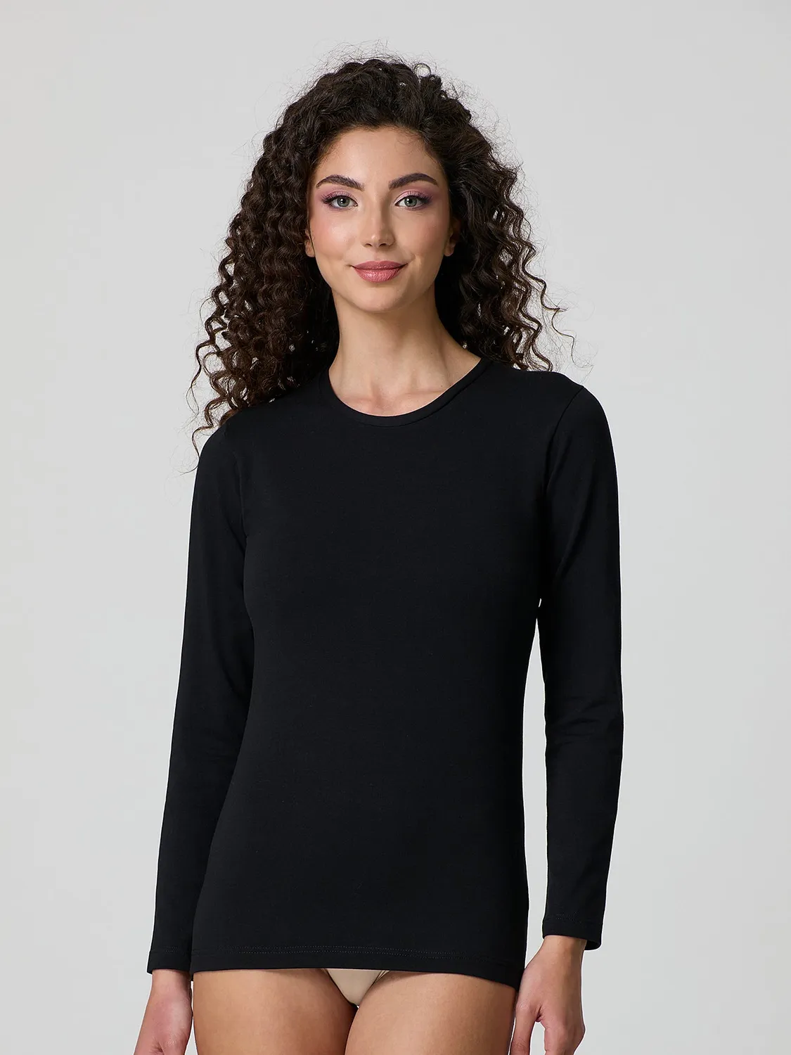 Jadea Basic 4100 maglia manica lunga cotone caldo