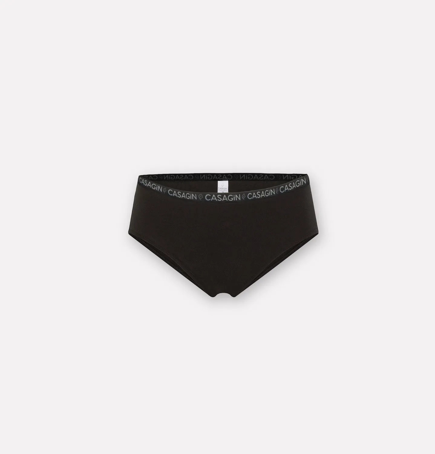 Casagin Slip Notte Mestruale Cotone Bio Nero