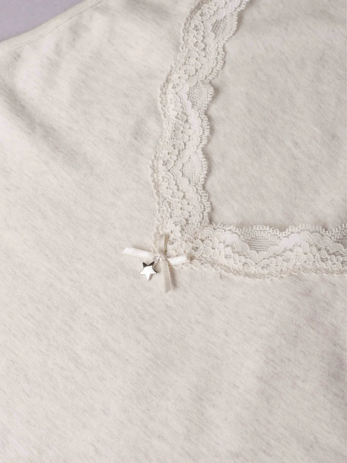 Si'èLei Natural Cotton 1436 canotta ecru melange cotone bio