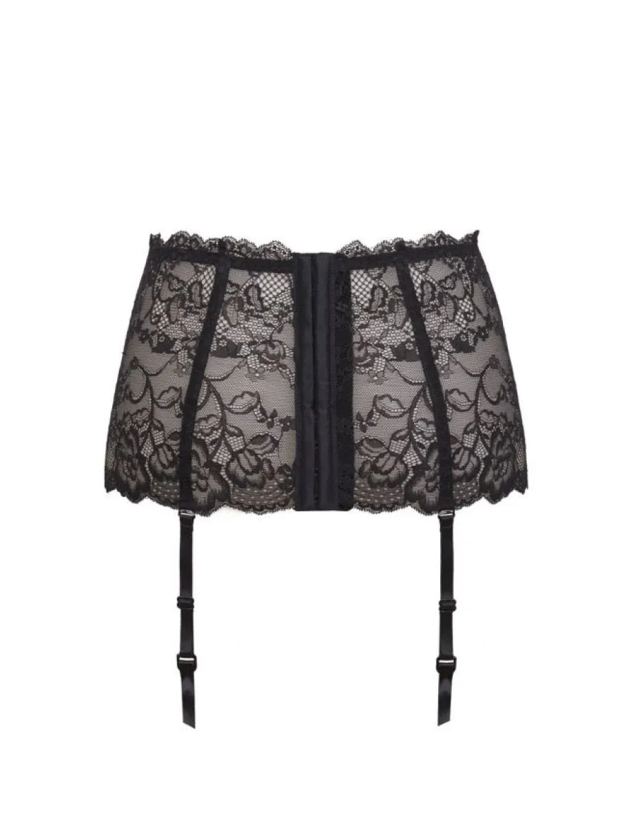 Si'èLei Pure Love 1979 reggicalze nero pizzo floreale