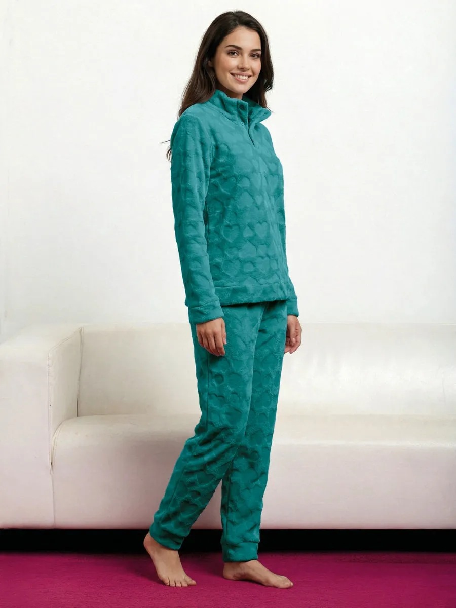 Si'èLei Coraline Soft OF45 pigiama ottanio coral collo alto