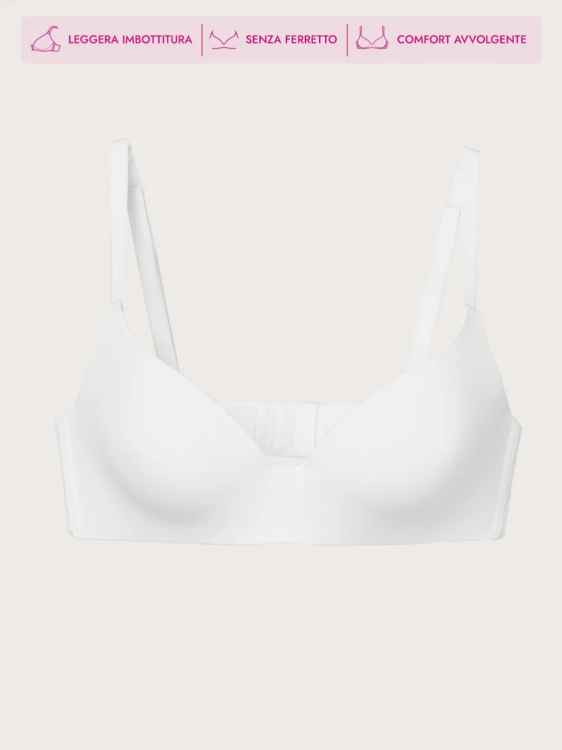 Jadea Abbraccio reggiseno triangolo nero senza ferretto