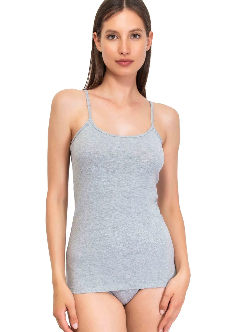 Si'èLei Natural Cotton 1430 canotta grigio melange cotone bio