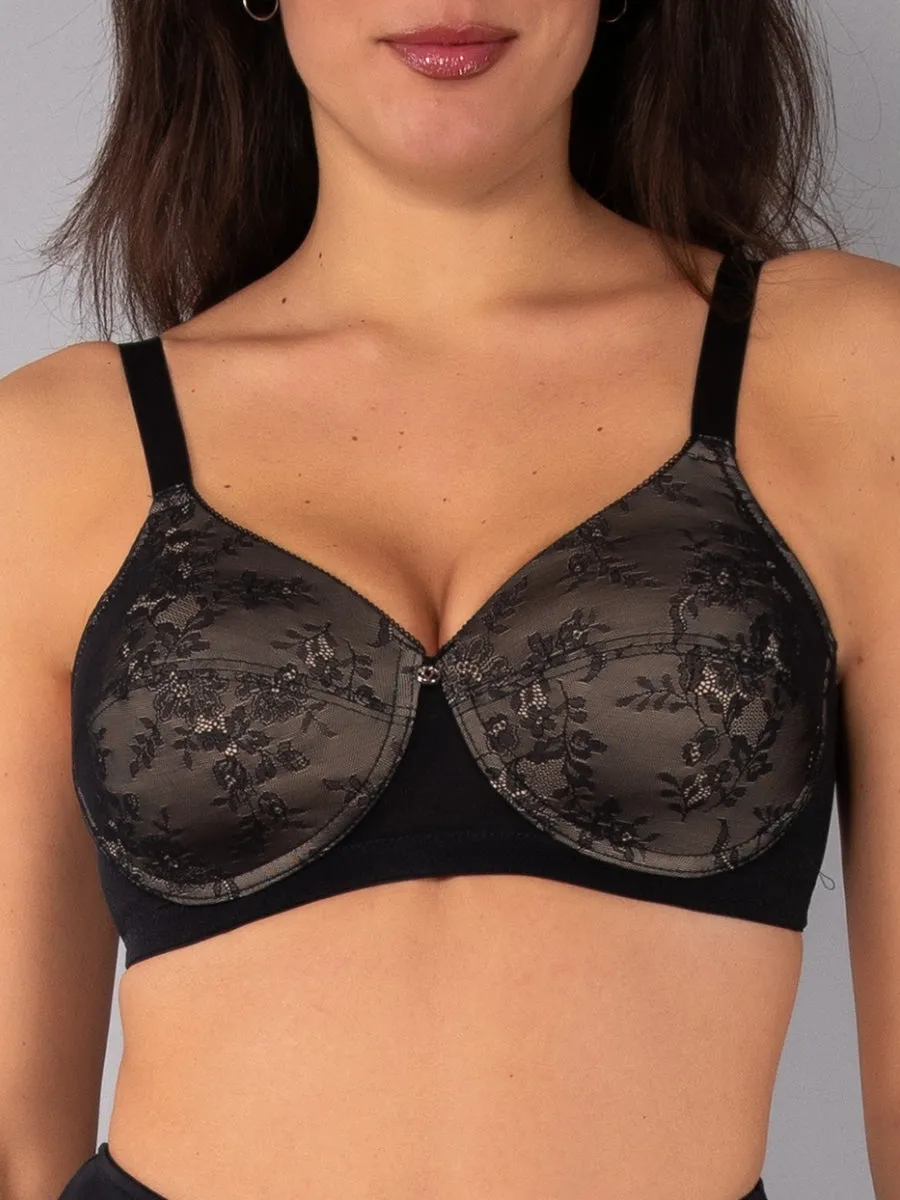Si'èLei Dream DR16 reggiseno nero imbottito senza ferretto