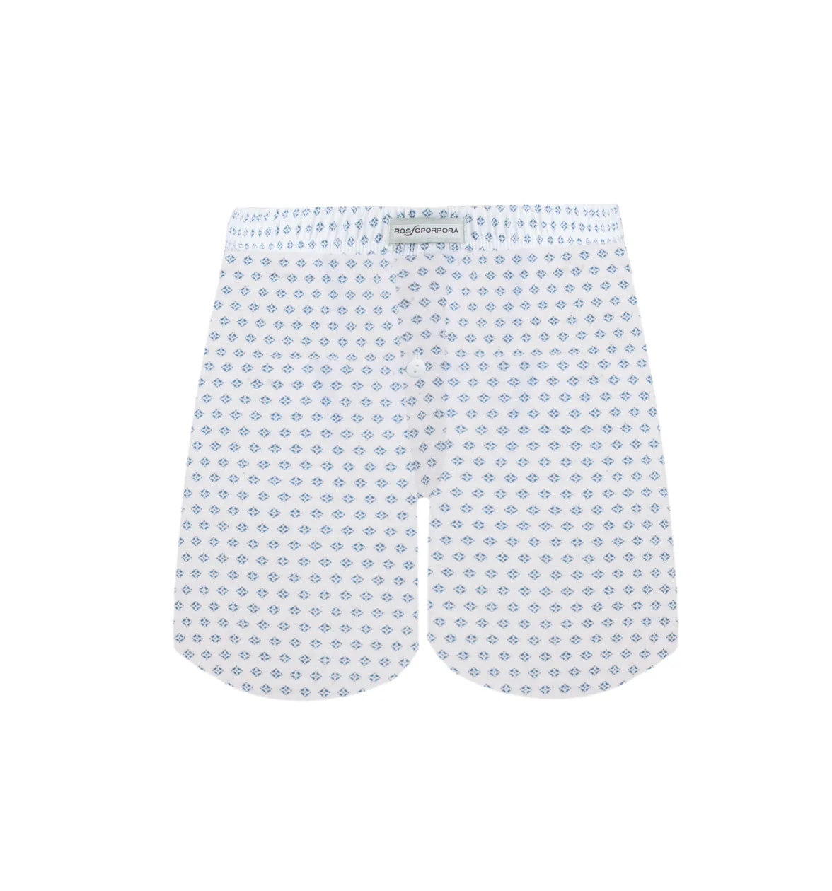 Rossoporpora Boxer Bottone Microfantasia boxer uomo grigio cotone