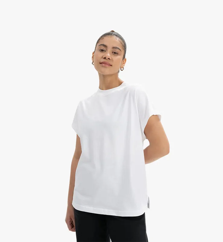 Casagin T-shirt Over Cotone Biologico Donna Bianco