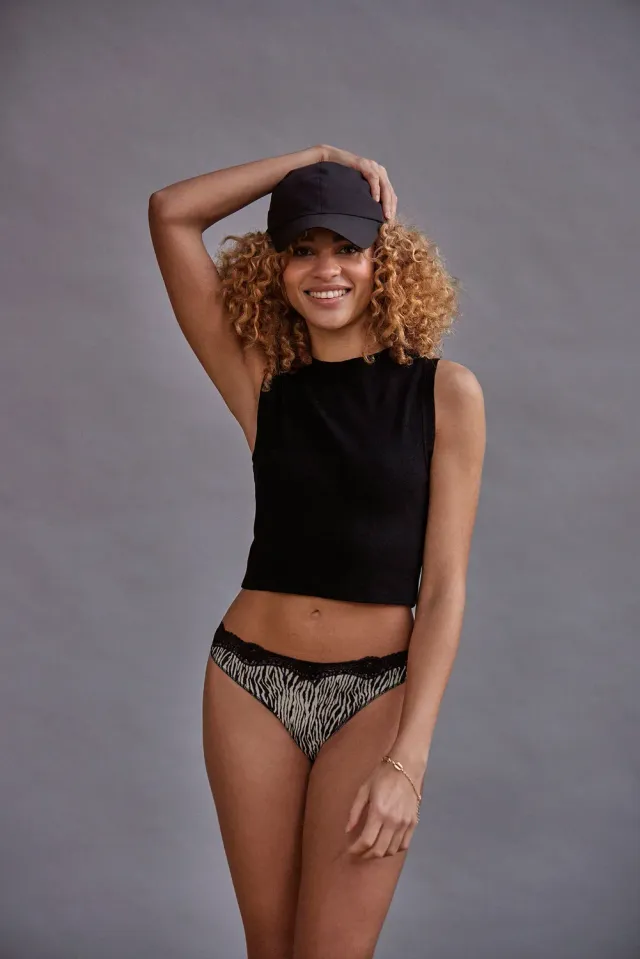 Janira Sauvage P2 Tanga Coq perizoma 2 pezzi pizzo