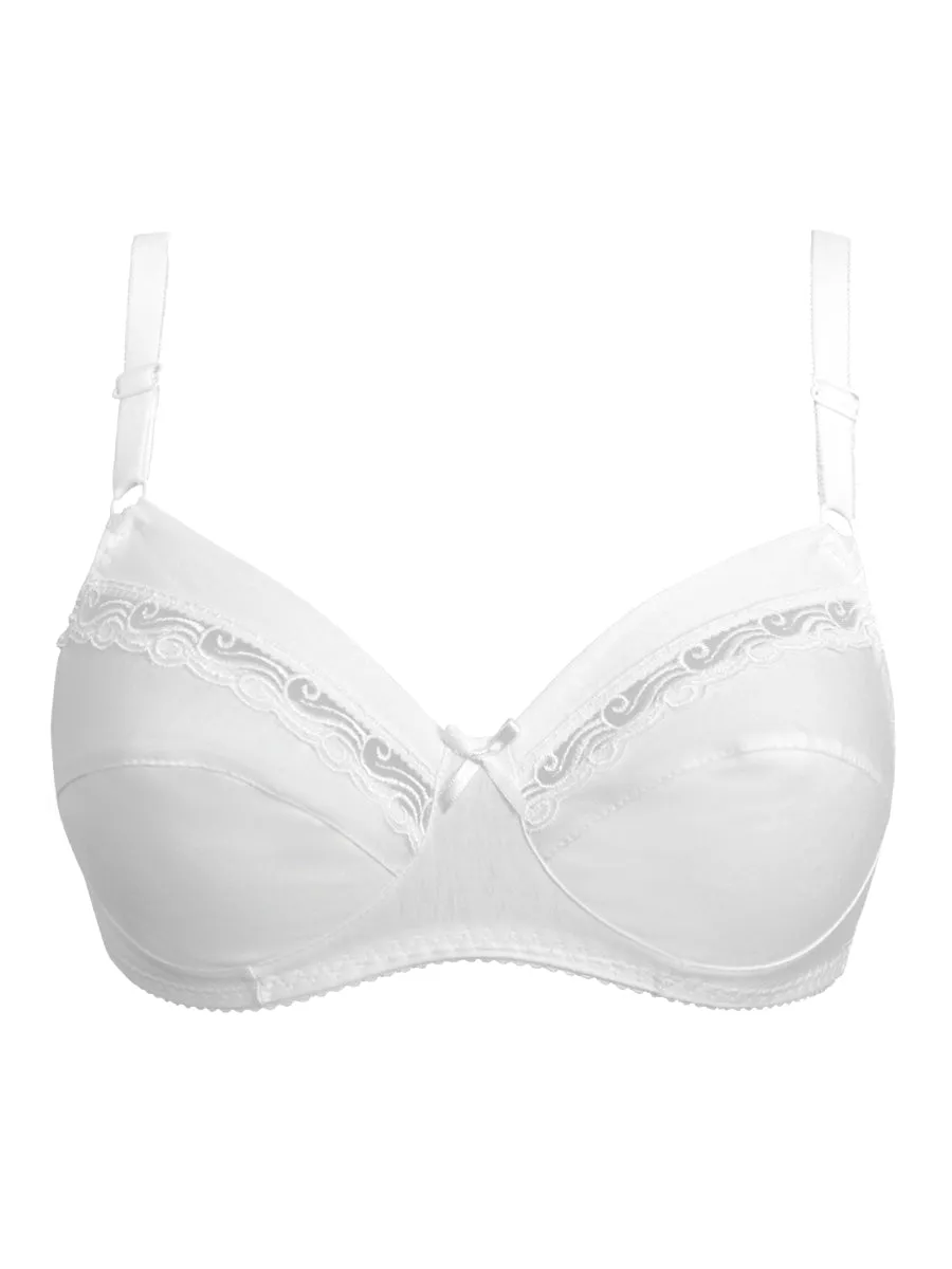 Si'èLei 90 reggiseno cotone senza ferretto bianco
