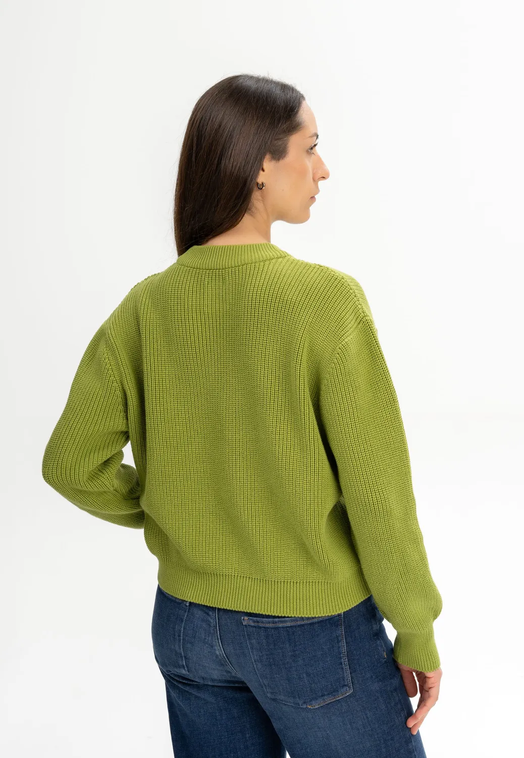 Casagin Cotone Organico Girocollo maglione Crema caldo
