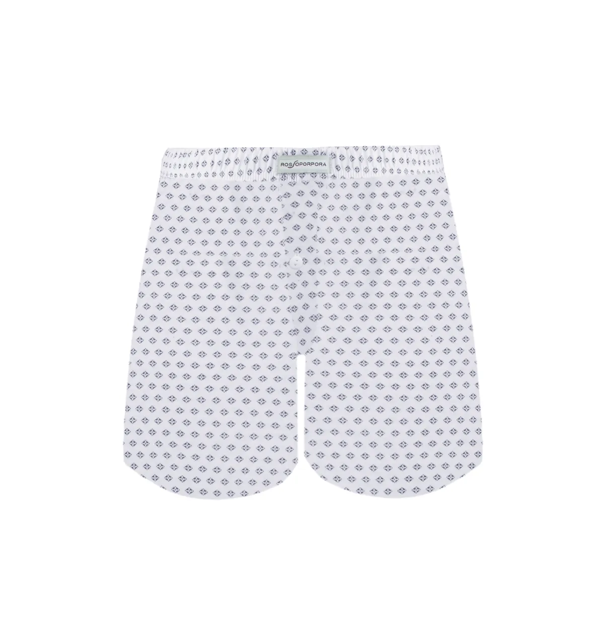 Rossoporpora Boxer Bottone Microfantasia boxer uomo grigio cotone