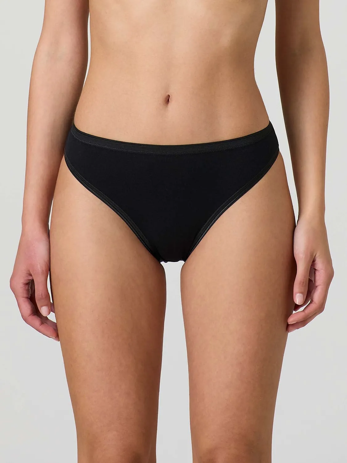 Jadea 02 slip cotone elasticizzato donna nero