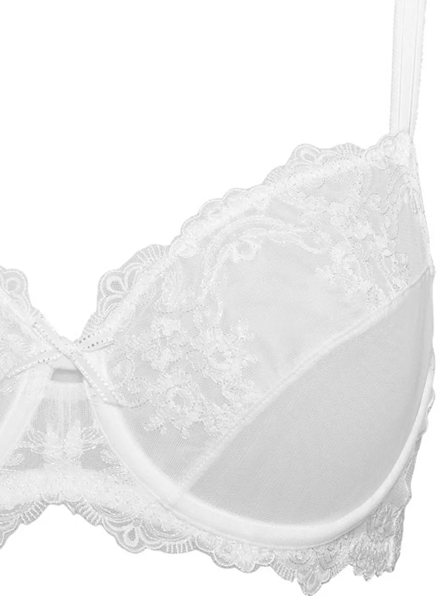 Si'èLei 1940 reggiseno francese bianco latte con ferretto