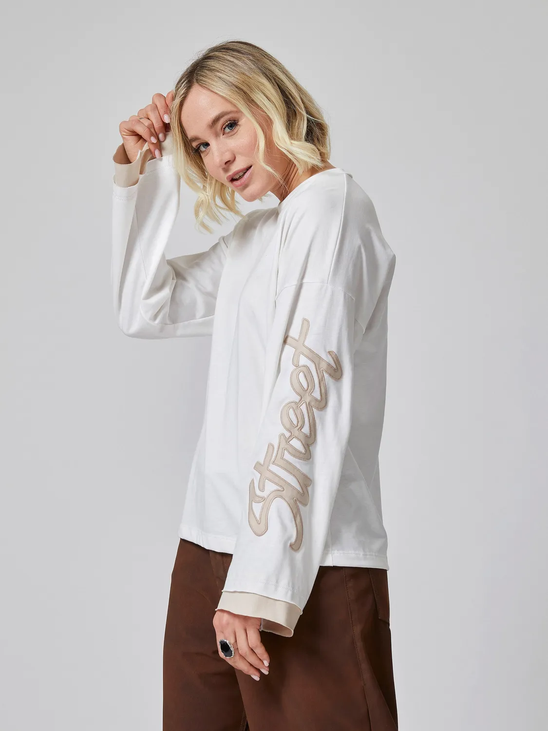 Jadea 4000 maglia manica lunga cotone nera