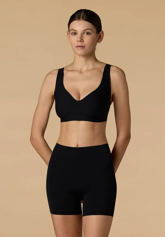 Lepel Skin2Skin Shorts Ciclista Invisibile Nero Seconda Pelle