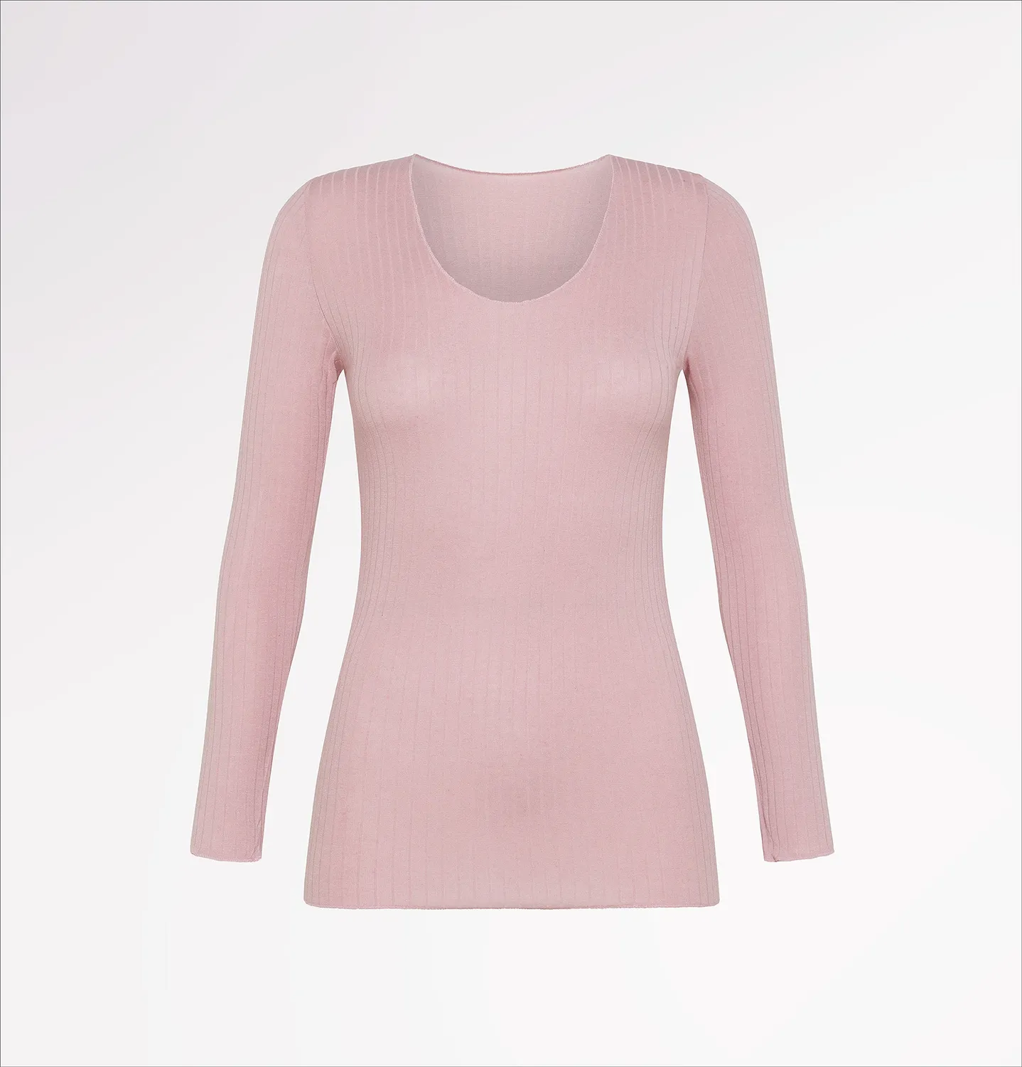 Casagin Maglia Girocollo Tencel Cashmere Nera