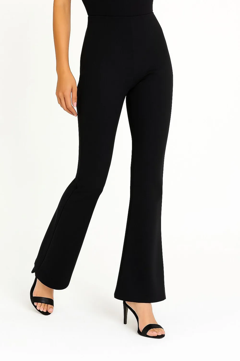 Rossoporpora Leggings Donna Zampa Felpato Nero caldo