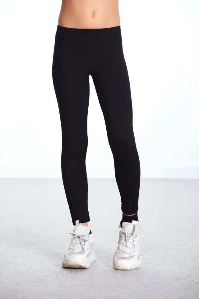 Rossoporpora Bimba Felpato leggings nero cotone