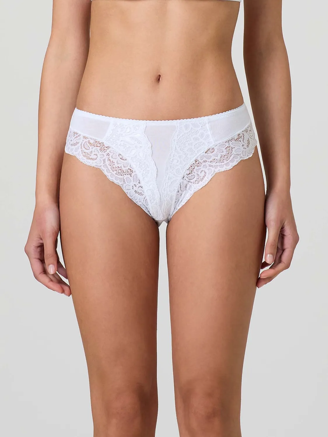 Jadea Basic 529 slip modal pizzo bianco