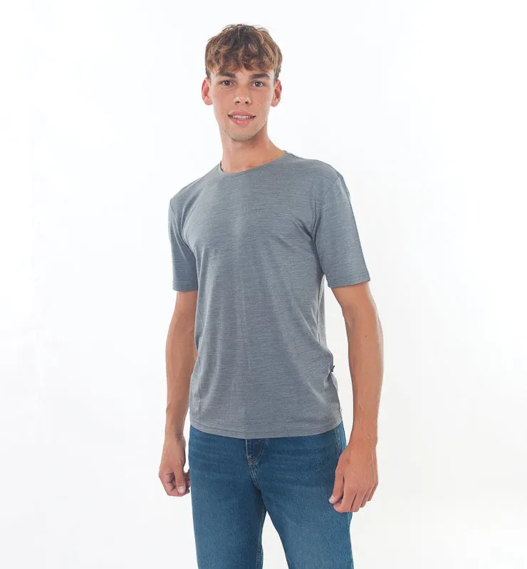 Casagin t-shirt uomo lana merino seta termoregolante