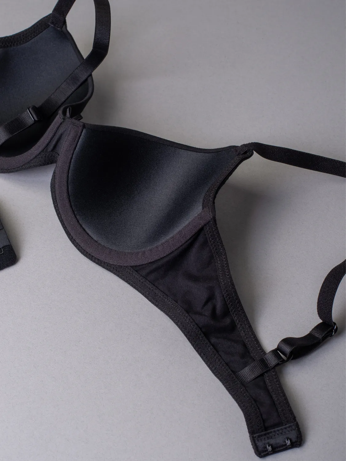 Si'èLei 1428 reggiseno cotone bio nero imbottito