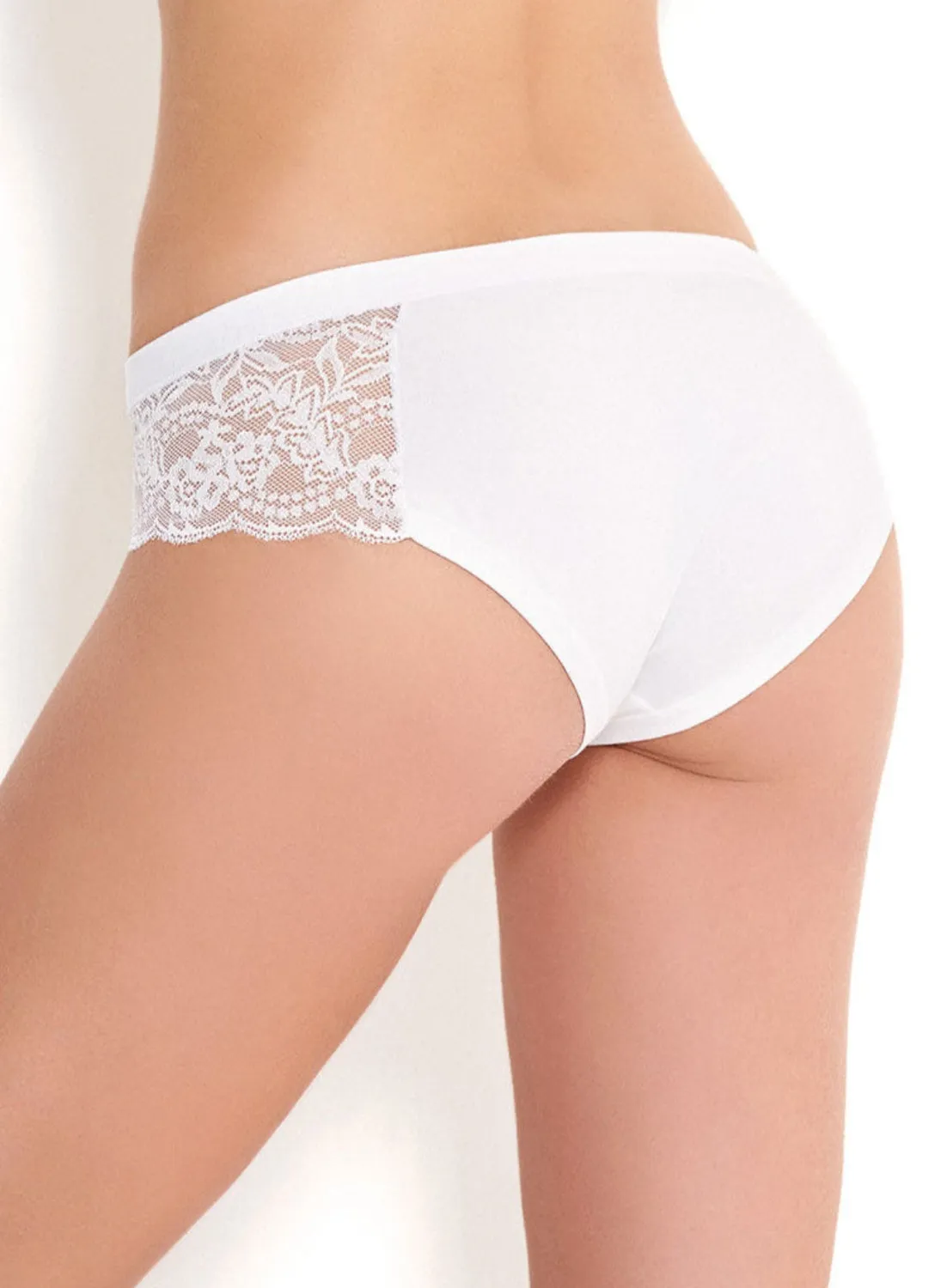 Rossoporpora Slip Donna Vita Bassa Modal Pizzo Nero