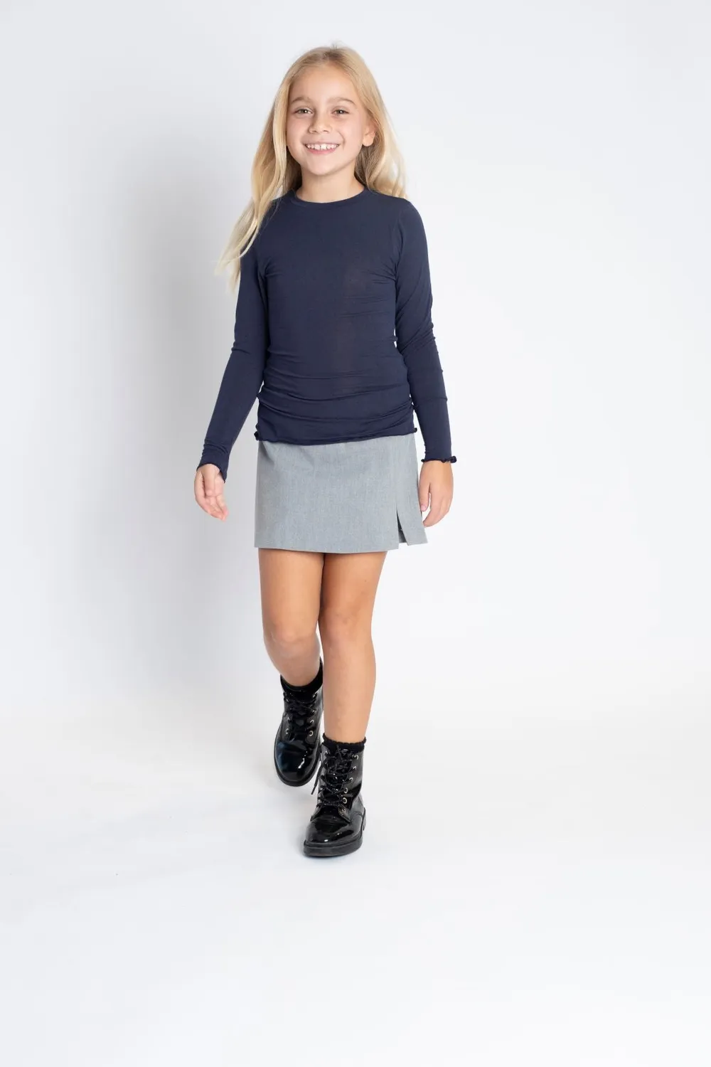 Rossoporpora Maglia Bimba Cashmere e Modal Manica Lunga