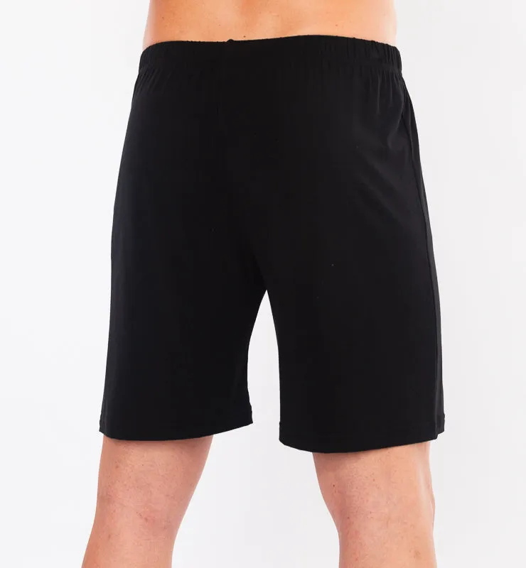 Casagin Pantaloncini Uomo Tencel Nero SM rilassati