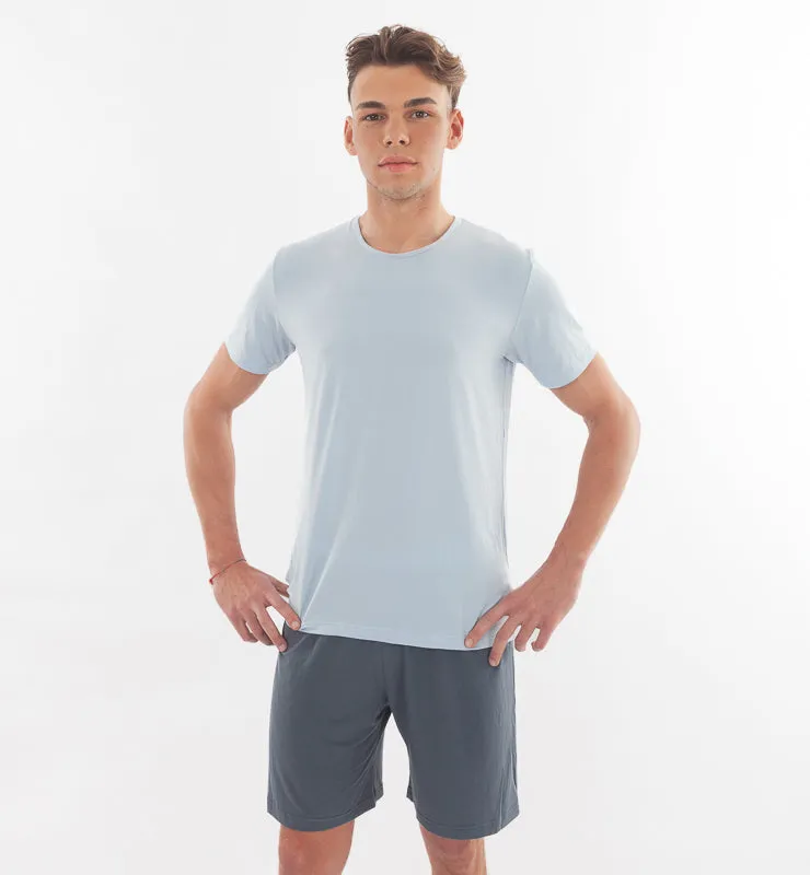 Casagin Pantaloncini Uomo Tencel Nero SM rilassati