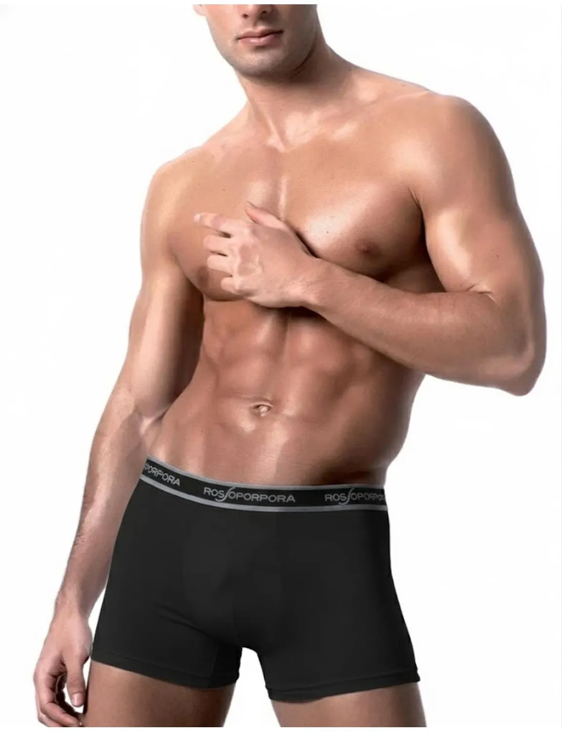 Rossoporpora Gigi Boxer Uomo Elastico Esterno 3 Pezzi