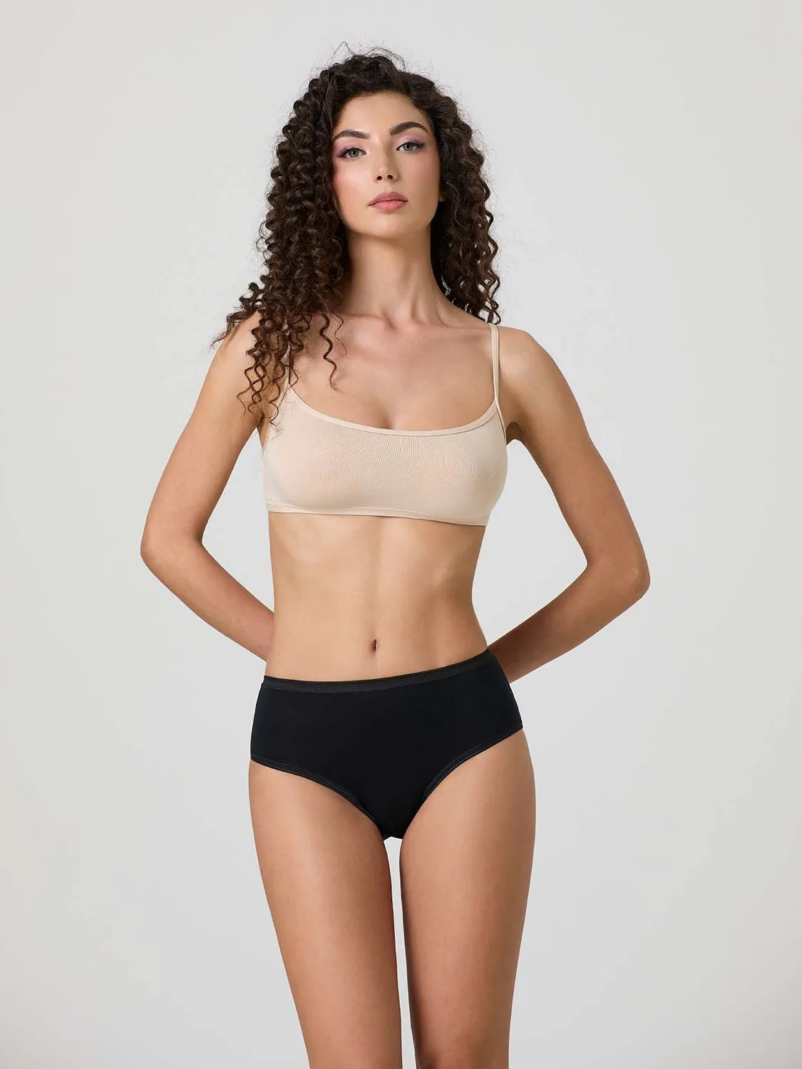 Jadea 7002 midi slip cotone elasticizzato 3 pezzi