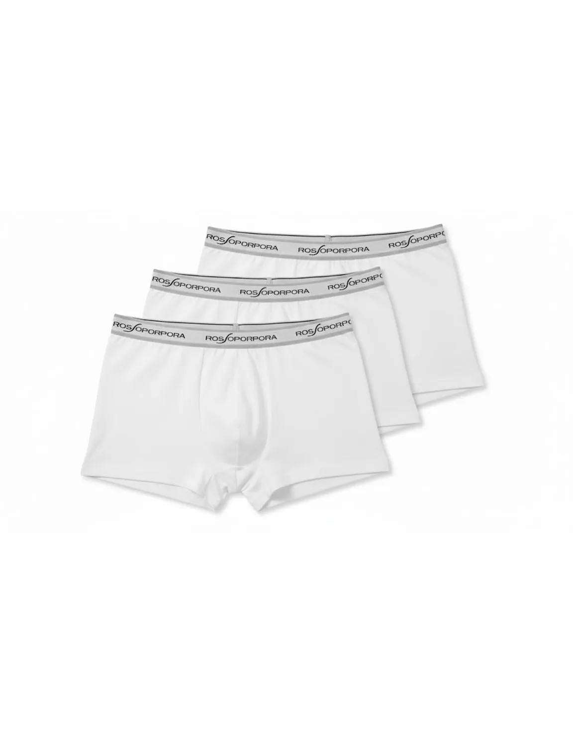 Rossoporpora Gigi Boxer Uomo Elastico Esterno 3 Pezzi