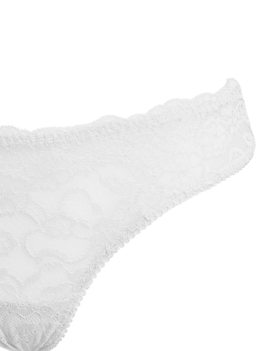 Si'èLei Allure 2675 slip bianco pizzo floreale
