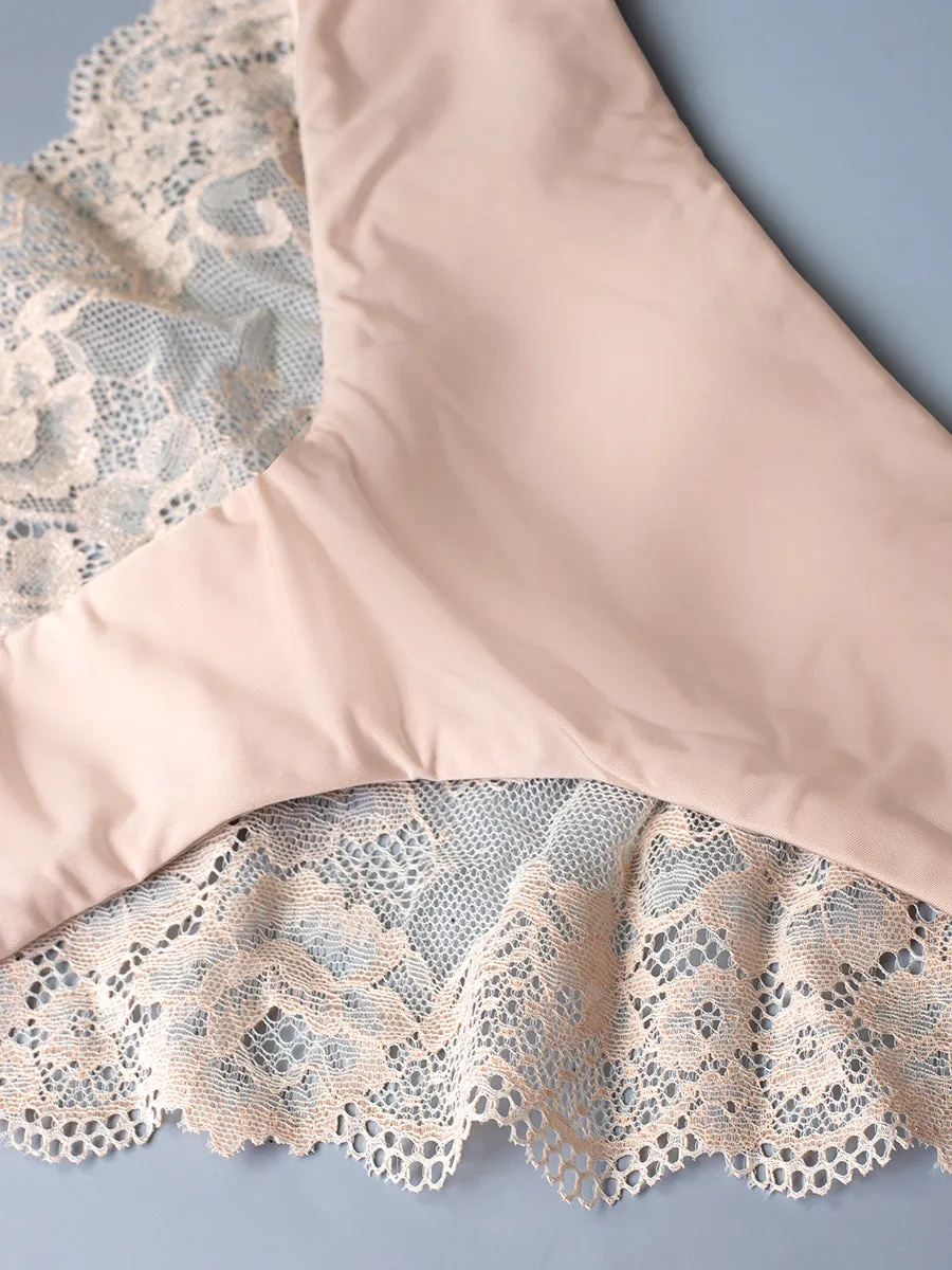 SièLei Wonder Lace 2445 slip microfibra cipria pizzo dietro