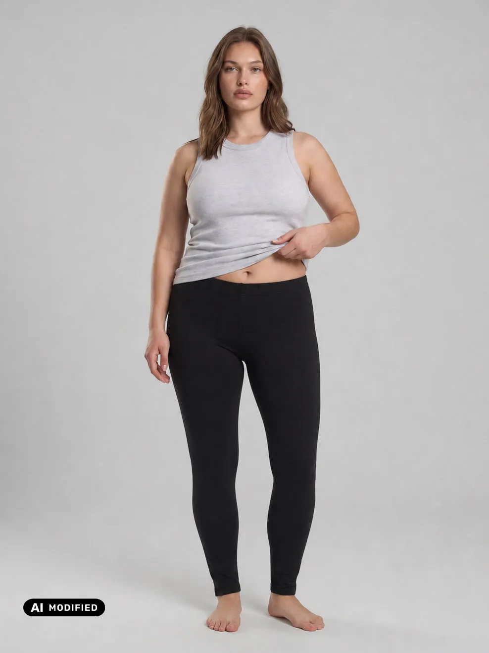 Jadea Basic 4200 Leggings Cotone Caldo Taglie Forti