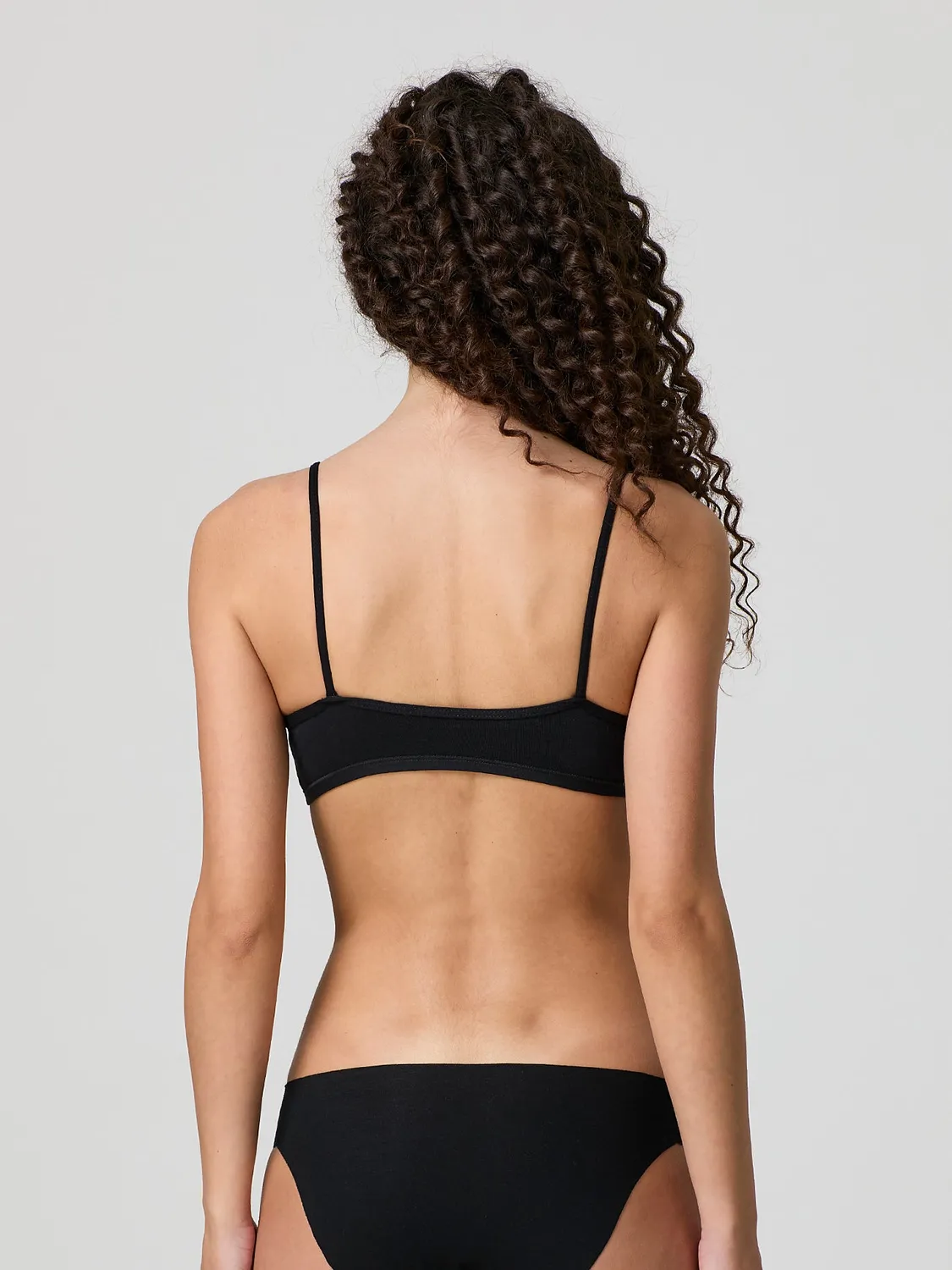 Jadea Basic Jenny bralette cotone modale nero leggero